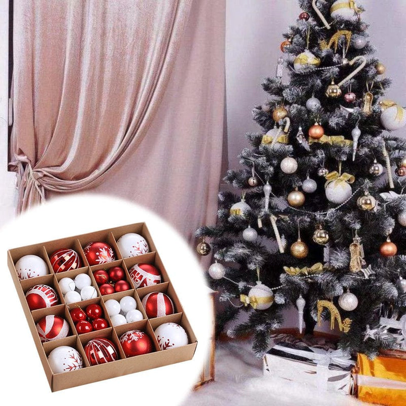 Zedker Christmas Decor Christmas Party Decorations 44 Pieces of Christmas Ball Ornaments Christmas Tree Decoration Holiday Wedding Party Decoration Fall Decorations Home Home & Garden > Decor > Seasonal & Holiday Decorations& Garden > Decor > Seasonal & Holiday Decorations LSD220906534 B  