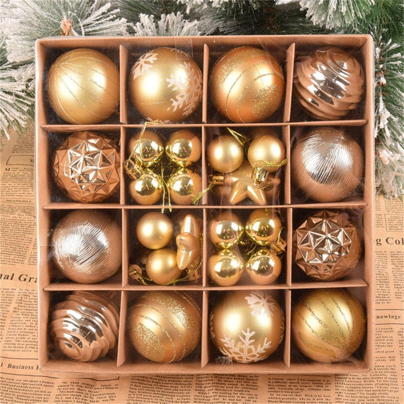 Zedker Christmas Decor Christmas Party Decorations 44 Pieces of Christmas Ball Ornaments Christmas Tree Decoration Holiday Wedding Party Decoration Fall Decorations Home Home & Garden > Decor > Seasonal & Holiday Decorations& Garden > Decor > Seasonal & Holiday Decorations LSD220906534 C2  
