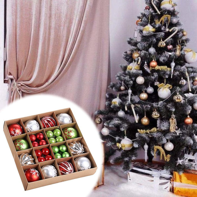 Zedker Christmas Decor Christmas Party Decorations 44 Pieces of Christmas Ball Ornaments Christmas Tree Decoration Holiday Wedding Party Decoration Fall Decorations Home Home & Garden > Decor > Seasonal & Holiday Decorations& Garden > Decor > Seasonal & Holiday Decorations LSD220906534 C  