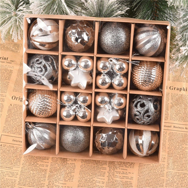 Zedker Christmas Decor Christmas Party Decorations 44 Pieces of Christmas Ball Ornaments Christmas Tree Decoration Holiday Wedding Party Decoration Fall Decorations Home Home & Garden > Decor > Seasonal & Holiday Decorations& Garden > Decor > Seasonal & Holiday Decorations LSD220906534 B2  