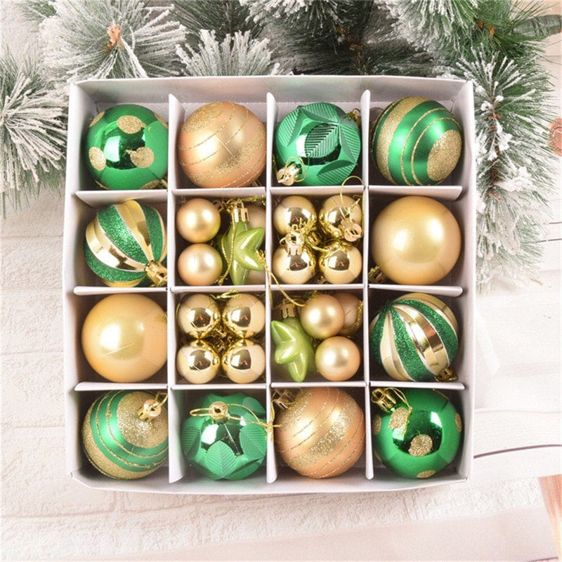 Zedker Christmas Decor Christmas Party Decorations 44 Pieces of Christmas Ball Ornaments Christmas Tree Decoration Holiday Wedding Party Decoration Fall Decorations Home Home & Garden > Decor > Seasonal & Holiday Decorations& Garden > Decor > Seasonal & Holiday Decorations LSD220906534 G  