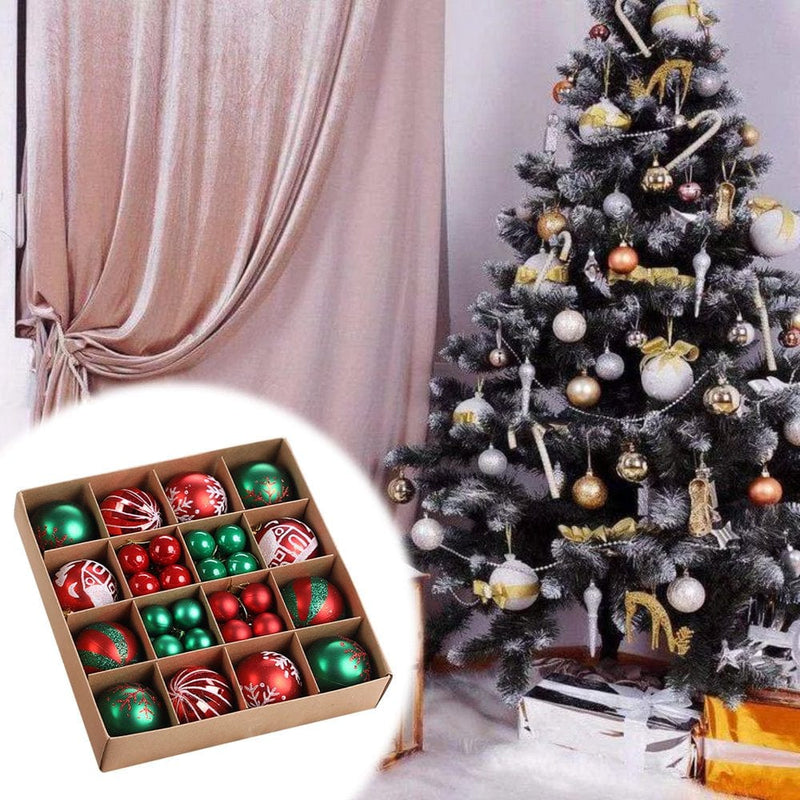 Zedker Christmas Decor Christmas Party Decorations 44 Pieces of Christmas Ball Ornaments Christmas Tree Decoration Holiday Wedding Party Decoration Fall Decorations Home Home & Garden > Decor > Seasonal & Holiday Decorations& Garden > Decor > Seasonal & Holiday Decorations LSD220906534 D  
