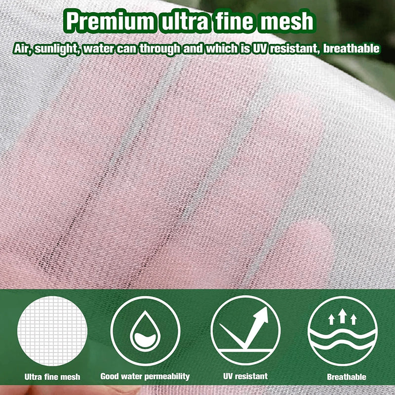 Zeedix Garden Bug Net Insect Barrier Netting (10Ft X 20 Ft),White Bird Netting Mosquito Bug Garden Net Hunting Blind for Protect Your Plant Fruits Flower Sporting Goods > Outdoor Recreation > Camping & Hiking > Mosquito Nets & Insect Screens ZeeDix   