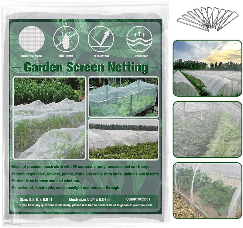 Zeedix Garden Bug Net Insect Barrier Netting (10Ft X 20 Ft),White Bird Netting Mosquito Bug Garden Net Hunting Blind for Protect Your Plant Fruits Flower Sporting Goods > Outdoor Recreation > Camping & Hiking > Mosquito Nets & Insect Screens ZeeDix 9.8ft x 6.6 ft  