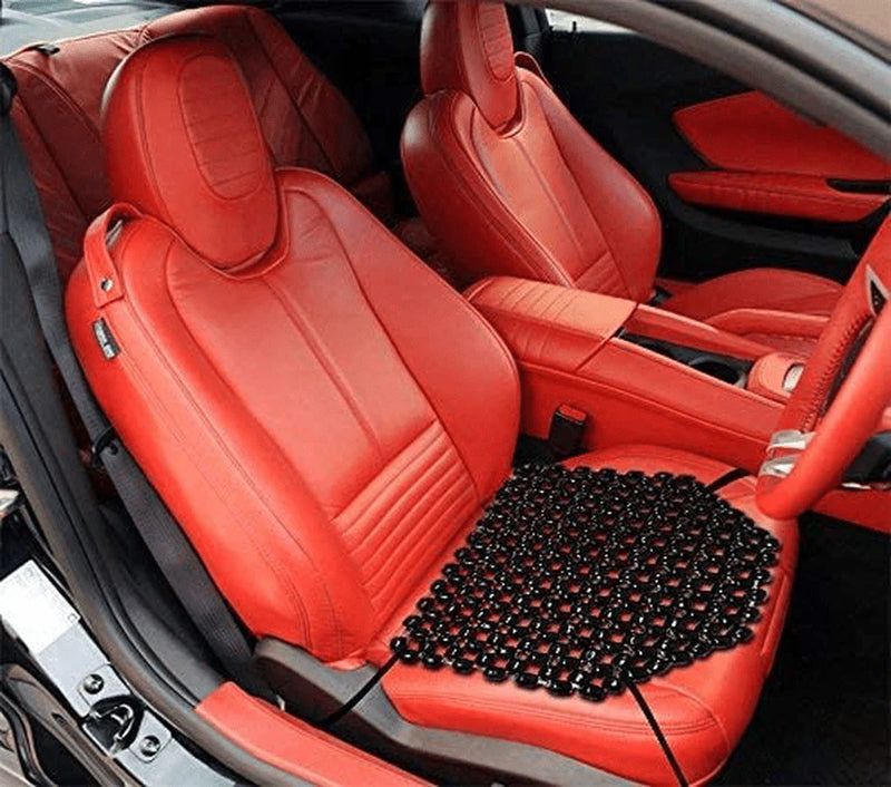 Zento Deals Double Strung Wooden Beaded Ultra Comfort Massaging Seat Cover - Black Massaging Car Motorcycle Seat Cover for Ultimate Relaxation! Vehicles & Parts > Vehicle Parts & Accessories > Vehicle Maintenance, Care & Decor > Vehicle Covers > Vehicle Storage Covers > Motorcycle Storage Covers Zento Deals   