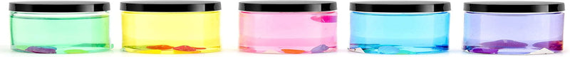 ZEONHEI 30 PCS 8 Oz Plastic Slime Jars with Black Lid, No-Bpa Clear Container Wide-Mouth Transparent Storage Bottle for Slime Food Cream Jam DIY Bathroom Kitchen Home & Garden > Decor > Decorative Jars ZEONHEI   