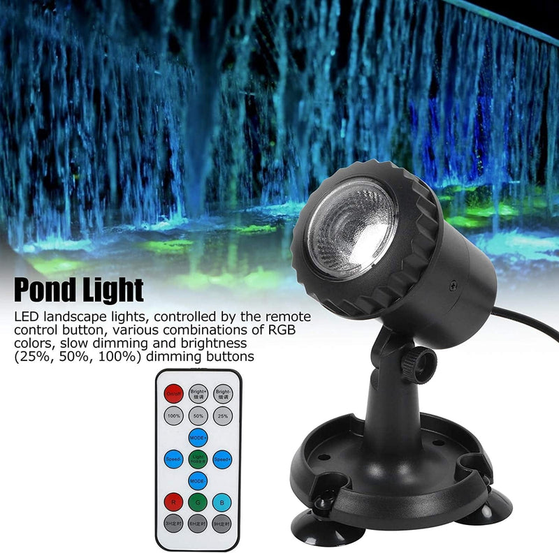 Zerodis Underwater Landscape Light,, IP68 Pond Light, with Breathable Mode for Gardener for Swimming Pools for Garden Pond for Waterfalls Home & Garden > Pool & Spa > Pool & Spa Accessories Zerodis   