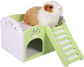 Zerone Hamster House Nest, Pet Small Animal Hideout Hamster House Deluxe Two Layers Squirrel Hedgehog Chinchilla Bed House Cage Nest Hamster Accessories (Green) Animals & Pet Supplies > Pet Supplies > Bird Supplies > Bird Cages & Stands Zerone Green  