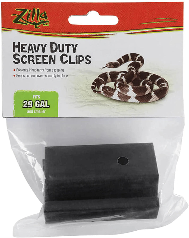 Zilla Heavy Duty Metal Screen Clips, 30 Gal and Larger