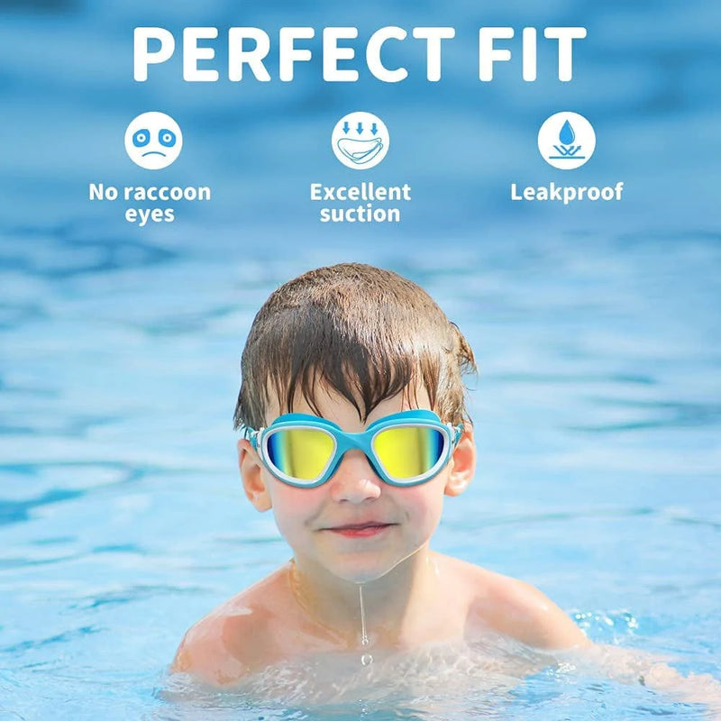 ZIONOR Kids Swim Goggles, 2 Packs G1MINI Polarized Swimming Goggles Girls/Boys Sporting Goods > Outdoor Recreation > Boating & Water Sports > Swimming > Swim Goggles & Masks ZIONOR   