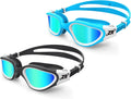 ZIONOR Kids Swim Goggles, 2 Packs G1MINI Polarized Swimming Goggles Girls/Boys Sporting Goods > Outdoor Recreation > Boating & Water Sports > Swimming > Swim Goggles & Masks ZIONOR Kids-polarized Whitegold + Bluegold  