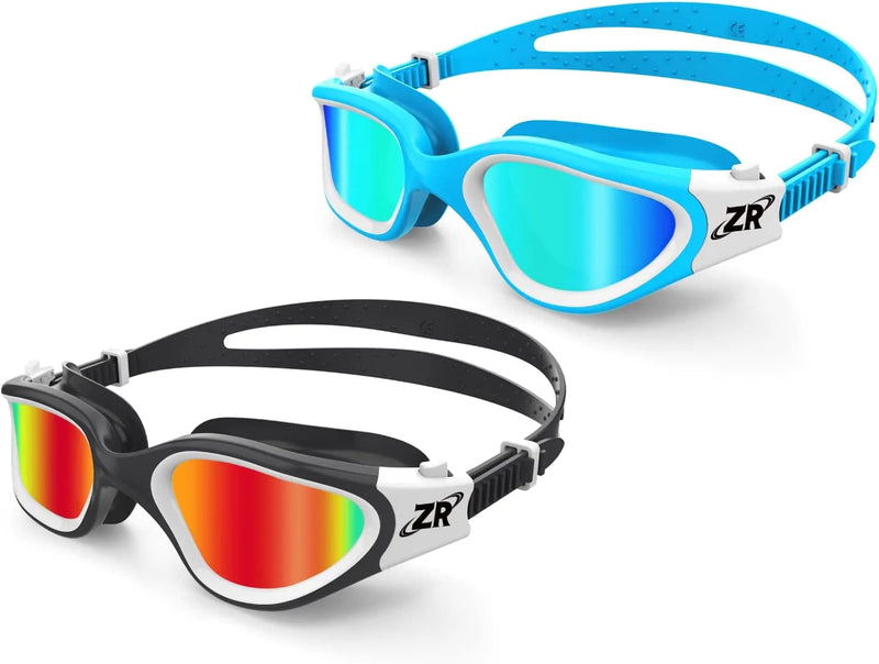 ZIONOR Kids Swim Goggles, 2 Packs G1MINI Polarized Swimming Goggles Girls/Boys Sporting Goods > Outdoor Recreation > Boating & Water Sports > Swimming > Swim Goggles & Masks ZIONOR Kids-polarized Whitered + Bluegold  