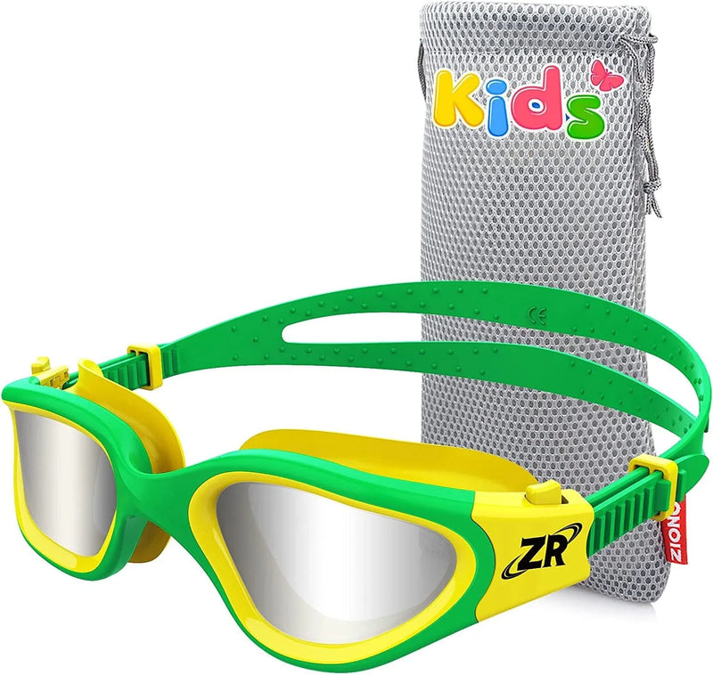 ZIONOR Kids Swim Goggles, G1MINI Polarized Swimming Goggles Comfort for Age 6-14 Sporting Goods > Outdoor Recreation > Boating & Water Sports > Swimming > Swim Goggles & Masks ZIONOR B5 (Polarized + Bright Mirrored Silver)  