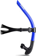 ZIONOR Snorkel Lap Swimming Swimmer Training Diving Snorkeling Comfortable Mouthpiece One-Way Purge Valve for Pool Open Water Sporting Goods > Outdoor Recreation > Boating & Water Sports > Swimming ZIONOR T1 Swim Snorkel-Blue  