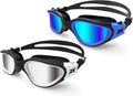 ZIONOR Swim Goggles, 2 Packs G1 Polarized Swimming Goggles for Adult/Men/Women