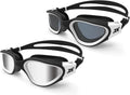 ZIONOR Swim Goggles, 2 Packs G1 Polarized Swimming Goggles for Adult/Men/Women Sporting Goods > Outdoor Recreation > Boating & Water Sports > Swimming > Swim Goggles & Masks ZIONOR Polarized Blackwhite & Clearwhite  