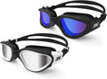 ZIONOR Swim Goggles, 2 Packs G1 Polarized Swimming Goggles for Adult/Men/Women Sporting Goods > Outdoor Recreation > Boating & Water Sports > Swimming > Swim Goggles & Masks ZIONOR Polarized Blackwhite & Allblackblue  