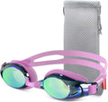 ZIONOR Swim Goggles for Men Women, Upgrade G8 Swimming Goggles for Youth Sporting Goods > Outdoor Recreation > Boating & Water Sports > Swimming > Swim Goggles & Masks ZIONOR A3-pink Frame Mirror Gold Lens  