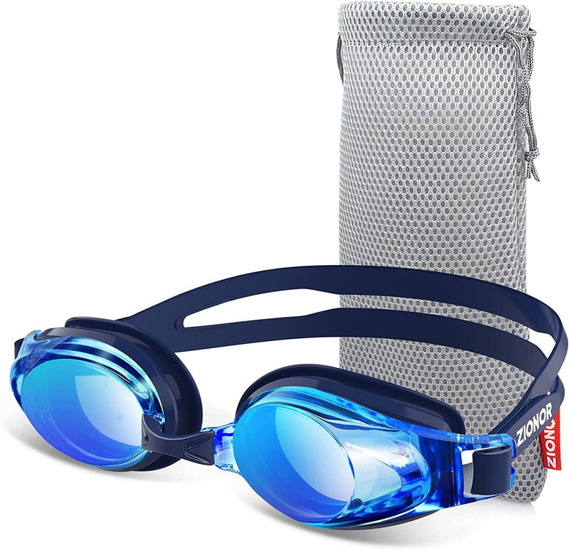 ZIONOR Swim Goggles for Men Women, Upgrade G8 Swimming Goggles for Youth Sporting Goods > Outdoor Recreation > Boating & Water Sports > Swimming > Swim Goggles & Masks ZIONOR Blue Revo Blue Lens  