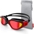 ZIONOR Swim Goggles, G1 Polarized Swimming Goggles Anti-Fog for Adult Men Women Sporting Goods > Outdoor Recreation > Boating & Water Sports > Swimming > Swim Goggles & Masks ZIONOR B1-g1-polarized Mirror Red Lens  
