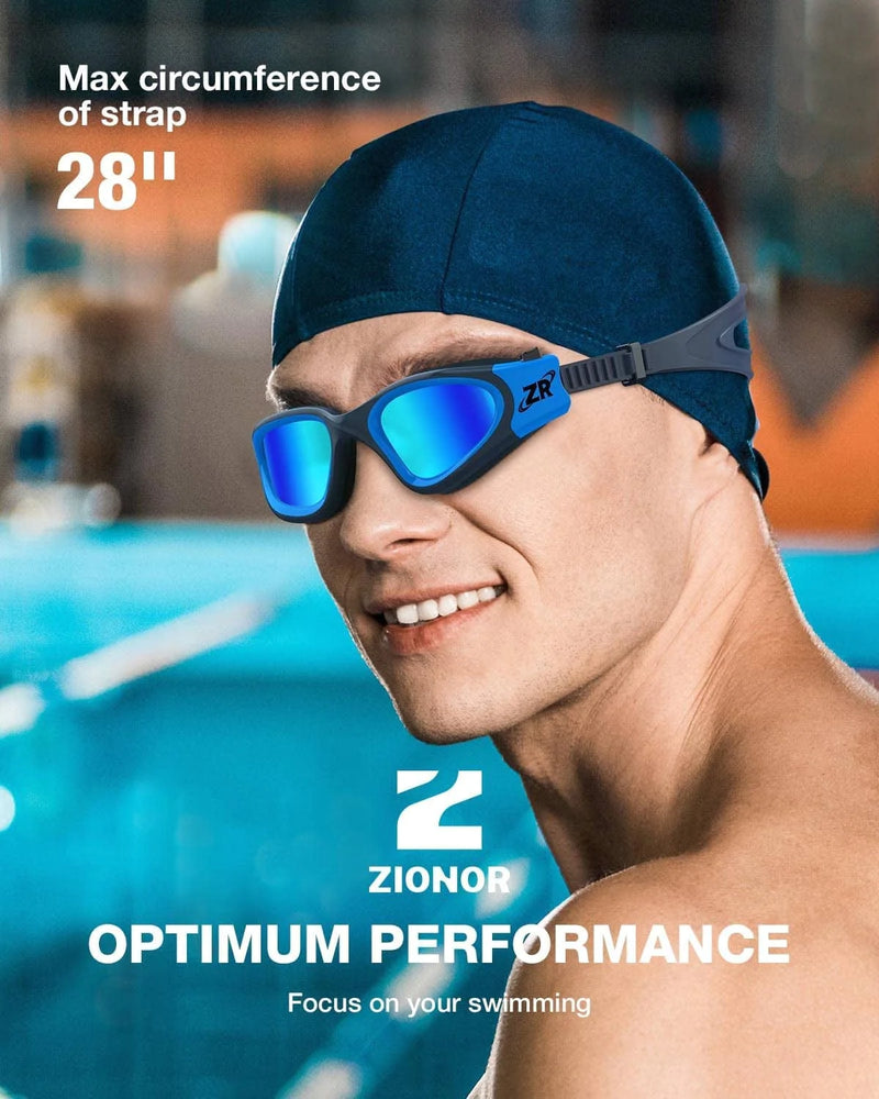 ZIONOR Swim Goggles, G1 Polarized Swimming Goggles Anti-Fog for Adult Men Women Sporting Goods > Outdoor Recreation > Boating & Water Sports > Swimming > Swim Goggles & Masks ZIONOR   