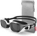 ZIONOR Swim Goggles, Nearsighted Replaceable Lens Swimming Goggles for Men Women Sporting Goods > Outdoor Recreation > Boating & Water Sports > Swimming > Swim Goggles & Masks ZIONOR A4-smoke-white Black  