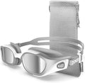 ZIONOR Swim Goggles, Nearsighted Replaceable Lens Swimming Goggles for Men Women Sporting Goods > Outdoor Recreation > Boating & Water Sports > Swimming > Swim Goggles & Masks ZIONOR B1-silver-white Grey  