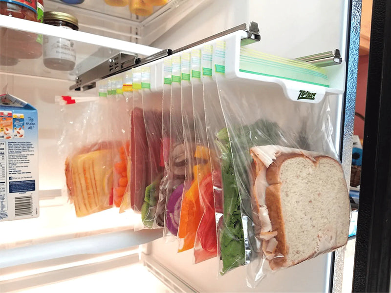 Zip n Store - Your Refrigerator Organizer Bins - Seal-top Bags Easy Fridge Organizer - Organizes 10 Bags, Perfect For Leftovers, Easy To See & Install, Access Food, Quick Access Slide Track - Door Home & Garden > Lawn & Garden > Outdoor Living > Outdoor Blankets > Picnic Blankets ZIP N STORE   