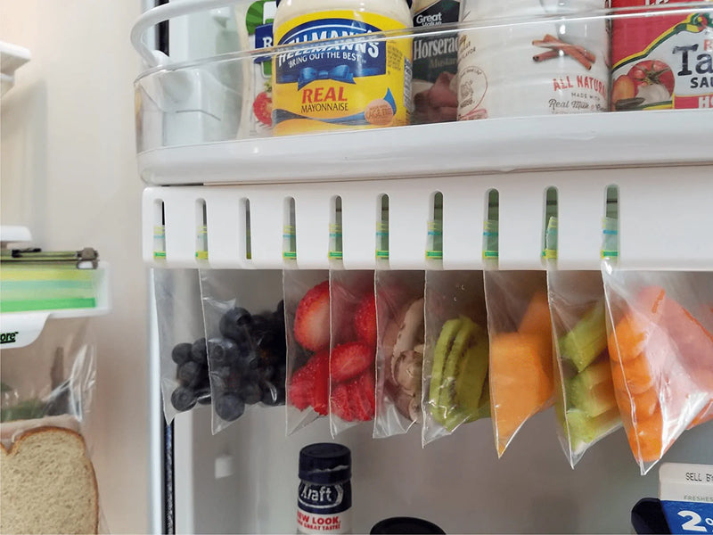 Zip n Store - Your Refrigerator Organizer Bins - Seal-top Bags Easy Fridge Organizer - Organizes 10 Bags, Perfect For Leftovers, Easy To See & Install, Access Food, Quick Access Slide Track - Door Home & Garden > Lawn & Garden > Outdoor Living > Outdoor Blankets > Picnic Blankets ZIP N STORE Door  