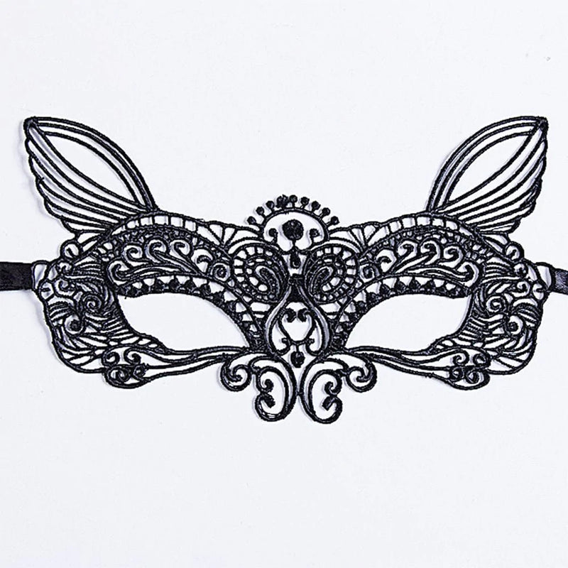 ZIYIXIN 1PCS Black Women Sexy Lace Eye Mask Party Masks for Masquerade Halloween Venetian Costumes Carnival Mask Apparel & Accessories > Costumes & Accessories > Masks ZIYIXIN 11 Elf 