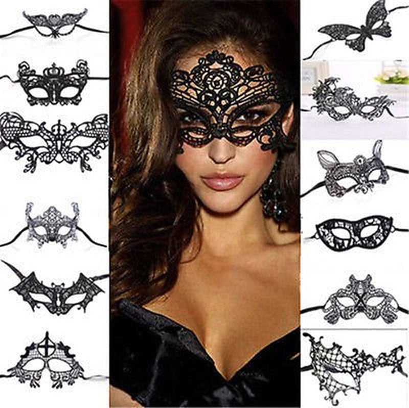 ZIYIXIN 1PCS Black Women Sexy Lace Eye Mask Party Masks for Masquerade Halloween Venetian Costumes Carnival Mask Apparel & Accessories > Costumes & Accessories > Masks ZIYIXIN 1 Heart 