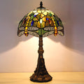 ZJART Tiffany Lamp W12H19 Inch Blue Stained Glass Table Lamp Bedside Nightstand Desk Reading Lamp Work Study Desktop Light Decor Home Kids Bedroom Living Room Office Pull Chain Switch (Z12A02F12) Home & Garden > Pool & Spa > Pool & Spa Accessories ZJART Z35A05F12  