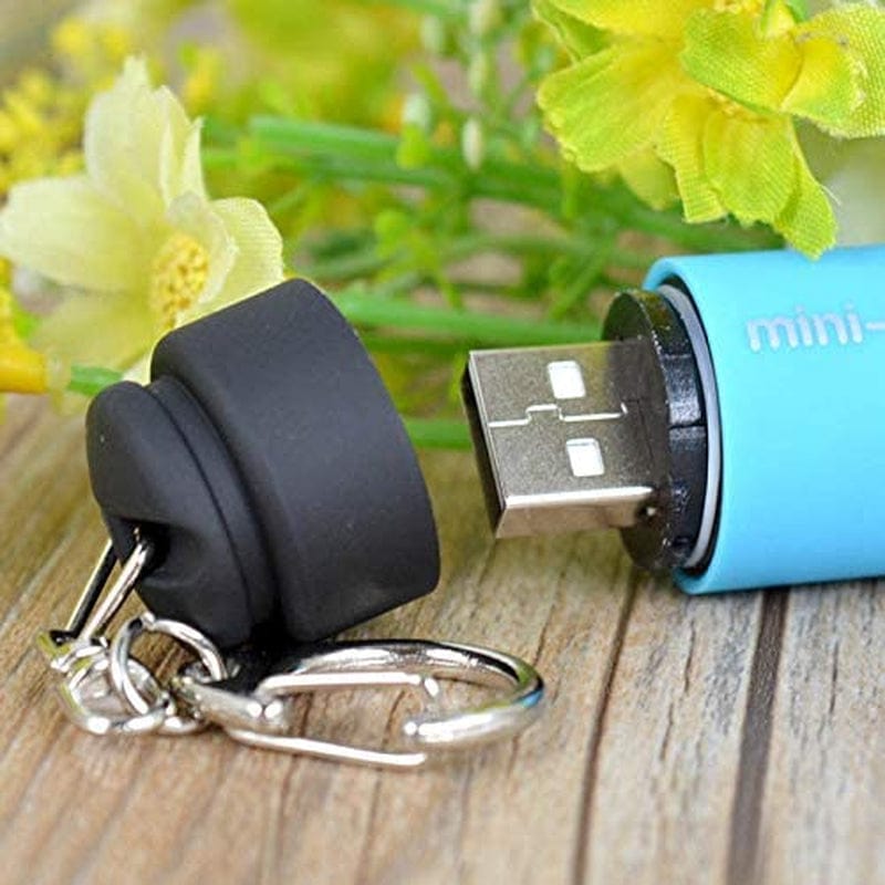 ZOANCC Small LED Torch, Mini Torch Flashlight Keyring Rechargeable Keyring Torch USB Tiny Pocket Torchlight Waterproof Torches Lamp Portable Keychain Torch Light for Outdoors Emergency (Yellow) Hardware > Tools > Flashlights & Headlamps > Flashlights ZOANCC   