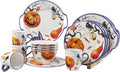 Zog Melamine Dinnerware Set for 4 - 16 Pcs Camping Dishes Set with Dinner Plates,Salad Plates,Cups and Bowls.Lightweight and Unbreakable (Flower2) Home & Garden > Kitchen & Dining > Tableware > Dinnerware Zog Flower2  