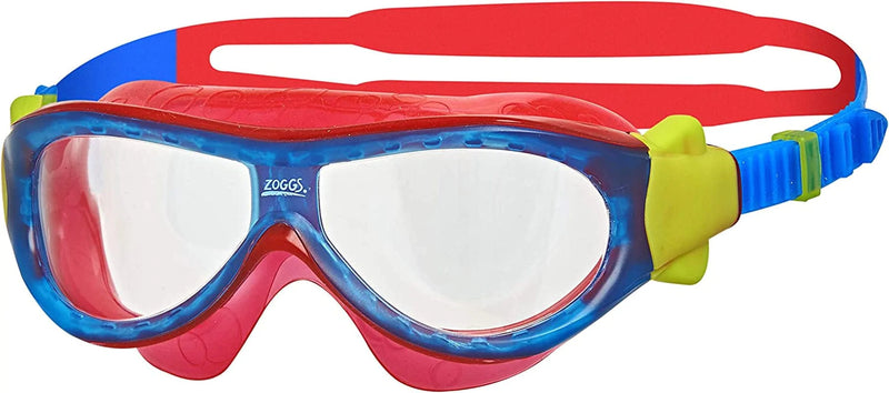Zoggs Children'S Phantom Swimming Goggle, Kids Swimming Mask with UV Protection and Anti-Fog (Up to 6 Years) Sporting Goods > Outdoor Recreation > Boating & Water Sports > Swimming > Swim Goggles & Masks Zoggs Blue/Red/Clear 0-6 Years 