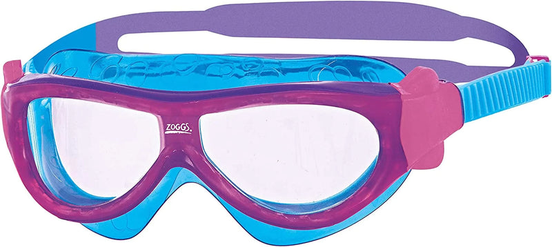 Zoggs Unisex Child Phantom Kids Mask with Uv Protection and Anti-Fog Swimming Goggles - Purple/Light Blue/Clear, 0-6 Years Sporting Goods > Outdoor Recreation > Boating & Water Sports > Swimming > Swim Goggles & Masks Zoggs   