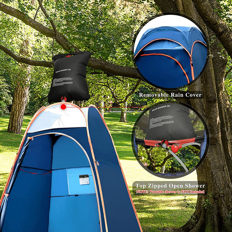 ZOMAKE Pop up Shower Tent, Portable Camping Toilet Changing Room Privacy Tents for Outdoor Beach Sporting Goods > Outdoor Recreation > Camping & Hiking > Portable Toilets & Showers ZOMAKE   