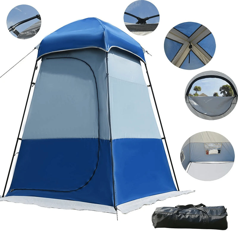 Zongti Portable Shower Tent Oversize Camping Shower Tents Privacy Shelter,Portable Toilet Camp Tall Bathroom Tent,Changing Dressing Room Camp,Easy Set up Outdoor Camping Privacy Shelter