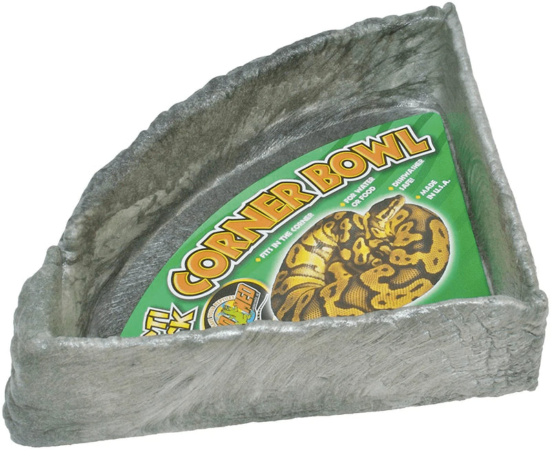 Zoo Med Reptile Rock Corner Water Dish, X-Large, Assorted color Animals & Pet Supplies > Pet Supplies > Reptile & Amphibian Supplies > Reptile & Amphibian Habitats Zoo Med   