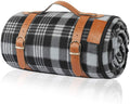 ZORMY Picnic Blanket Waterproof Beach Handy Mat Brown and White Checkered Sand Proof Mat Great for Outdoor Picnic, Beach, Camping, Camping on Grass and Portable Home & Garden > Lawn & Garden > Outdoor Living > Outdoor Blankets > Picnic Blankets ZORMY Black 59 x 79 