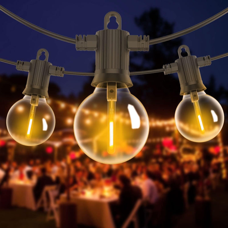 ZOTOYI Outdoor String Lights LED 100 FT, Globe String Lights with 50+2 Pcs Shatterproof Bulbs, G40 Dimmable Patio Lights Forfor Patio Backyard Bistro Gazebo Cafe Party Wedding Home & Garden > Lighting > Light Ropes & Strings ZOTOYI G40-150ft  