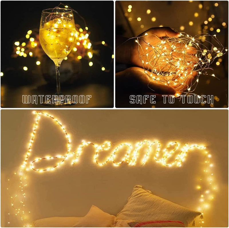 ZOUTOG 24 Pack LED Fairy Lights Battery Operated, String Twinkle Lights for Bedroom, Waterproof 6.6Ft 20 LED Battery Lights for DIY Wedding Party Valentine'S Day Gifts Romantic Decoration, Warm White Home & Garden > Lighting > Light Ropes & Strings ZOUTOG   