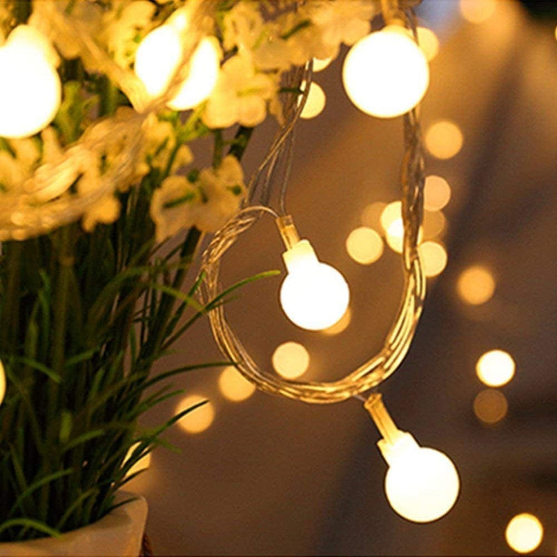 ZOUTOG Battery String Lights, 33Ft/10M 100 LED Bulb Warm White Battery Operated Globe String Lights with Remote Controller, Decorative Timer Fairy Light for Christmas/Wedding/Party Indoor and Outdoor Home & Garden > Lighting > Light Ropes & Strings ZOUTOG   