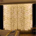 ZSJWL Curtain Lights, 300 LED Curtain Fairy Lights with Remote, 8 Modes 9.8 × 9.8 Ft Curtain String Lights, USB Plug In, Copper Wire Lights for Bedroom Window Chrismas Wedding Party, Warm White Home & Garden > Lighting > Light Ropes & Strings ZSJWL Warm Whie PVC covered 1 