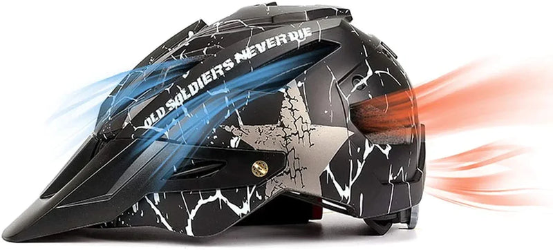ZVRU Mountain Bicycle Helmet with a Magnetic Gogglesa and Detachable Visor Sporting Goods > Outdoor Recreation > Cycling > Cycling Apparel & Accessories > Bicycle Helmets ZVRU   