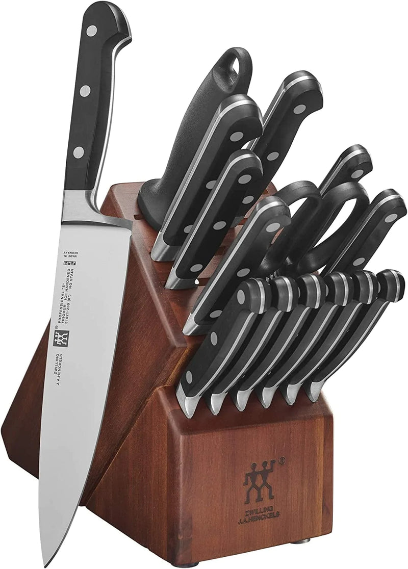 ZWILLING Professional S Knife Block Set, 16-Pc, Acacia Home & Garden > Kitchen & Dining > Kitchen Tools & Utensils > Kitchen Knives ZWILLING J.A. Henckels Acacia 16-pc 