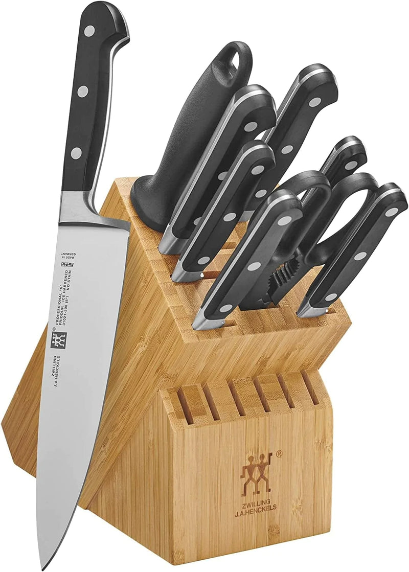 ZWILLING Professional S Knife Block Set, 16-Pc, Acacia Home & Garden > Kitchen & Dining > Kitchen Tools & Utensils > Kitchen Knives ZWILLING J.A. Henckels Bamboo 10-pc 