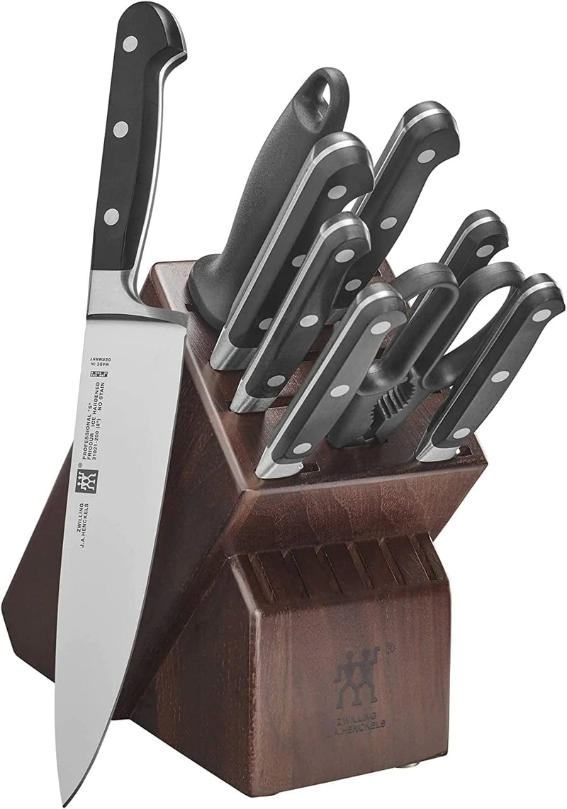 ZWILLING Professional S Knife Block Set, 16-Pc, Acacia Home & Garden > Kitchen & Dining > Kitchen Tools & Utensils > Kitchen Knives ZWILLING J.A. Henckels Walnut 10-pc 