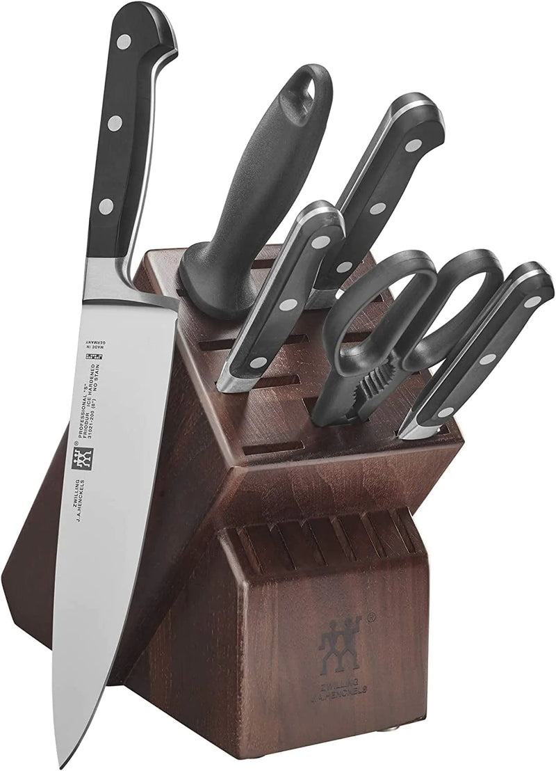 ZWILLING Professional S Knife Block Set, 16-Pc, Acacia Home & Garden > Kitchen & Dining > Kitchen Tools & Utensils > Kitchen Knives ZWILLING J.A. Henckels Walnut 7-pc 