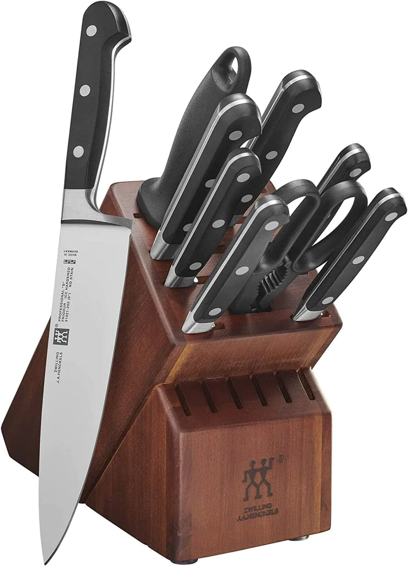 ZWILLING Professional S Knife Block Set, 16-Pc, Acacia Home & Garden > Kitchen & Dining > Kitchen Tools & Utensils > Kitchen Knives ZWILLING J.A. Henckels Acacia 10-pc 